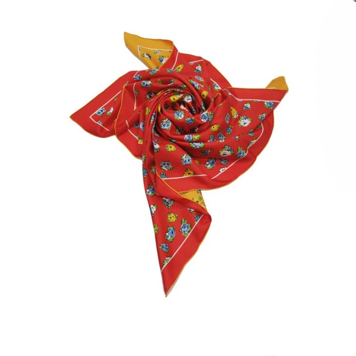 Double Sided Print Silk Scarf
